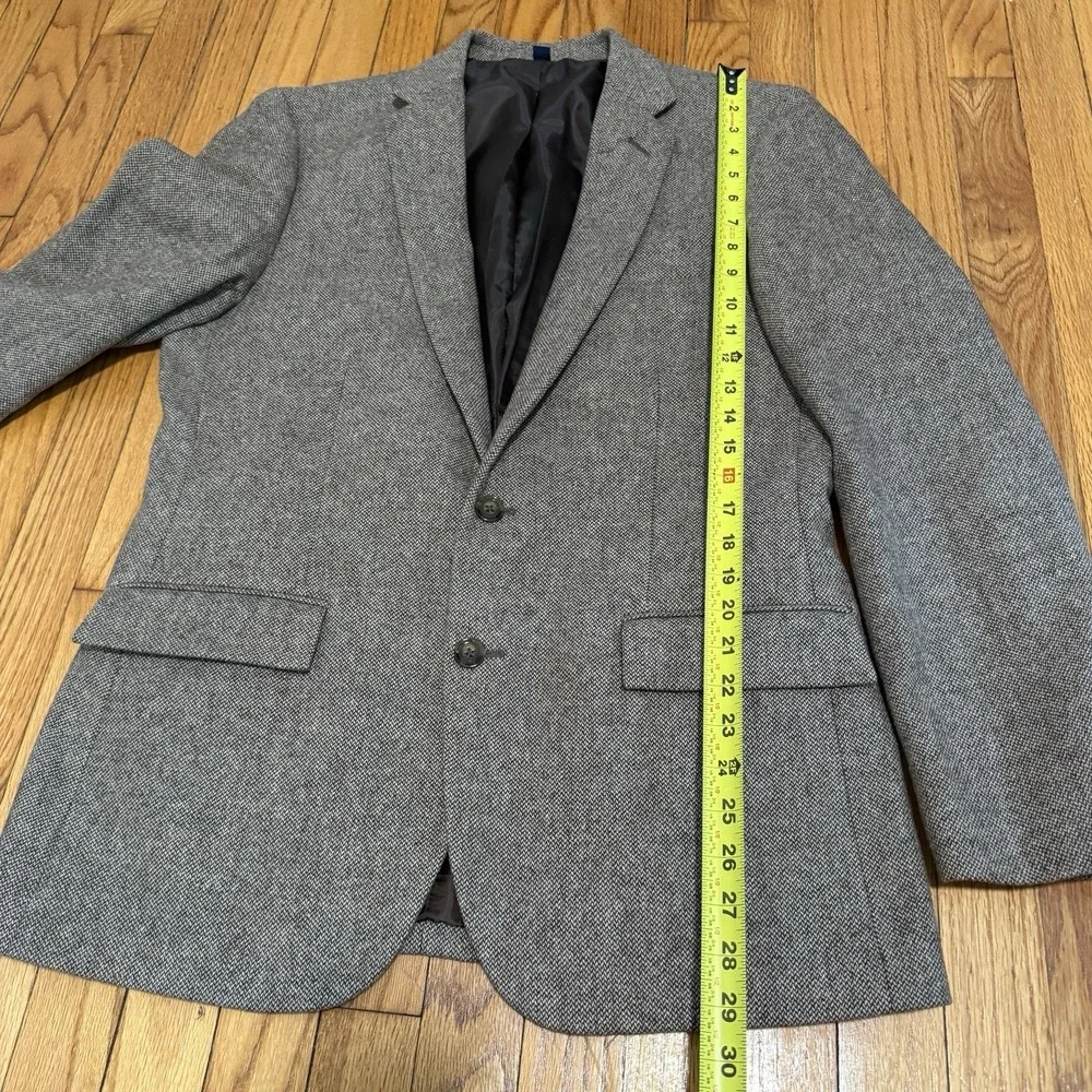 J.‎ Crew Thompson Brown Speckeled Houndstooth Wool Blend Sport Coat Blazer 40R